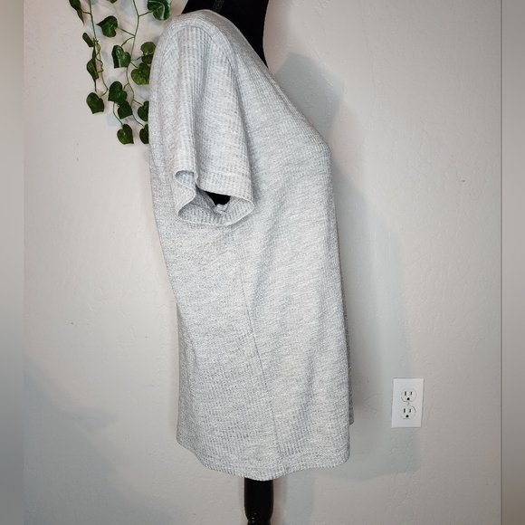 Vintage Disney Mickey And American Flag Waffle Grey Tee Size Medium - Picture 7 of 9